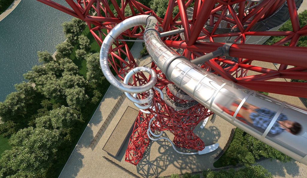 The return of Carsten Holler: Slide down the Olympic Park sculpture 