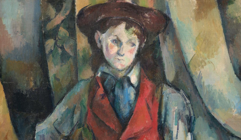 Boy in a Red Waistcoat, 1888-90by Paul Cézanne. National Gallery of Art, Washington.Collection of Mr. and Mrs.