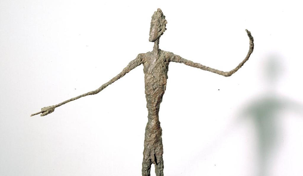 Detail: Alberto Giacometti, Man Pointing 1947, Tate. © The Estate of Alberto Giacometti (Fondation Giacometti, Paris and ADAGP, Paris), licensed in the UK by ACS and DACS, London 2016