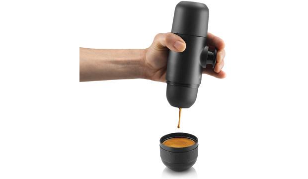For the sleep-deprived dad: Minipresso by Wacoco portable espresso machine