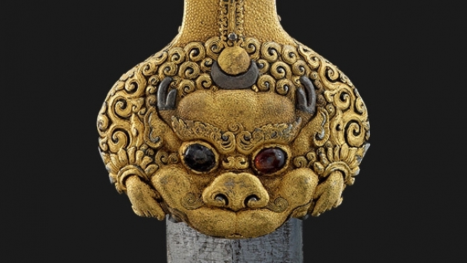 Detail from a Ming sword, part of the British Museum's exhibition devoted to the period