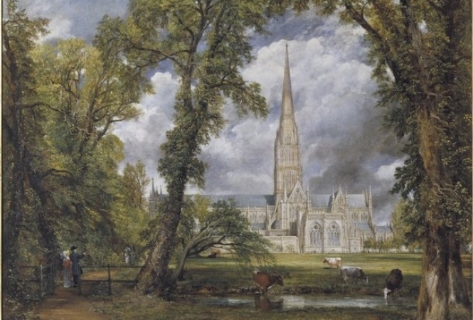 Salisbury Cathedral from the Bishop’s Ground, Oil on canvas 1823 John Constable © Victoria and Albert Museum, London