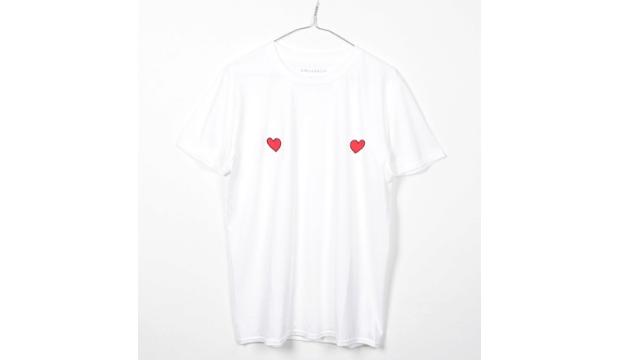 ​4. Girls v Cancer Love Hearts Tit Tee, £28