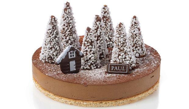 Best winter wonderland Christmas cake: PAUL Gâteau de Noël La Forêt d’Hiver 