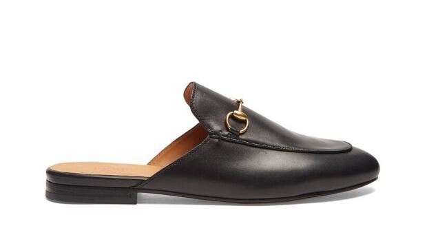 Gucci Princetown leather backless loafers, £515