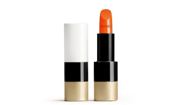 ​Hermes Rouge Satin Lipstick in Orange Bo Te, £58