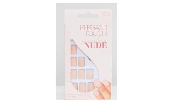 ​Elegant Touch Nude Collection Squoval Matte Nails at ASOS, £5