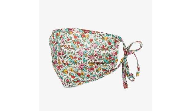 Rixo Hope floral print recycled silk-blend face covering, £26