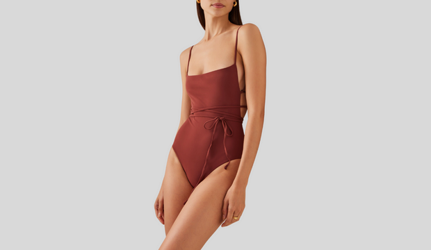 The K.M. Tie-Detailed One-Piece Swimsuit
