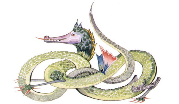 Tolkien Reading Day, Discover Children's Story Centre: Tolkien original illustration dragon