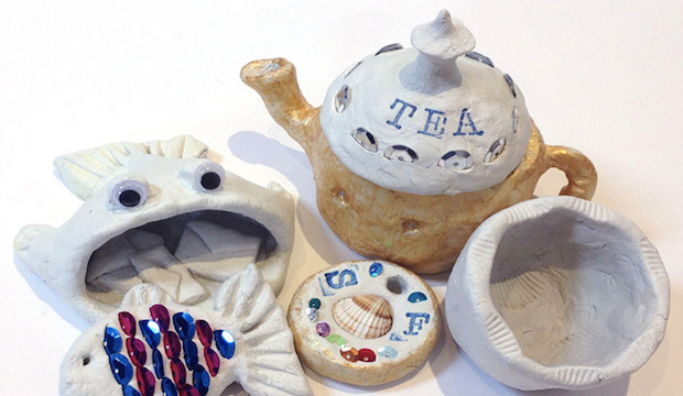 Teapots and Trinkets. May half-term events, Postal Museum