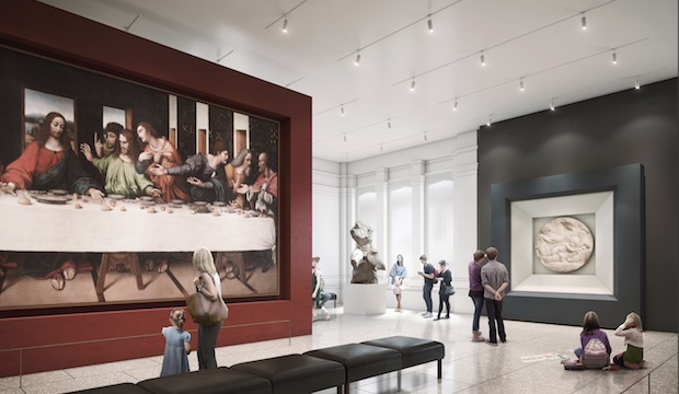 A vision of the RA Collection gallery following the renovation