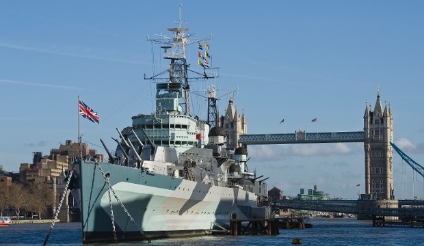 Best Museums in London for Families and Kids: HMS Belfast 
