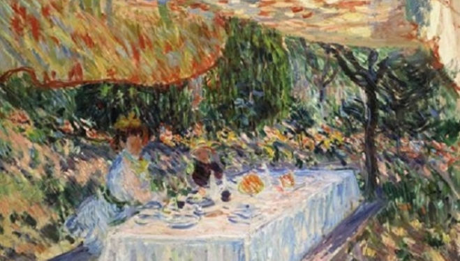 Le déjeuner Sous la Tente, Giverny, Monet, image copyright Gladwell & Patterson