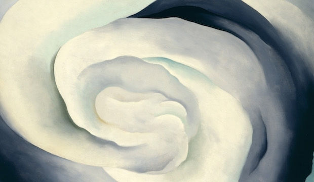 Georgia O’Keeffe artist, Abstraction White Rose 1927 Oil on canvas 36 x 30 (91.4 x 76.2) Georgia O’Keeffe Museum. Gift from The Burnett Foundation and Georgia O’Keeffe Foundation © Georgia O’Keeffe Museum