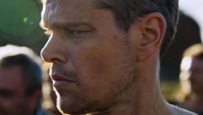 Matt Damon in the trailer for the film Jason Bourne