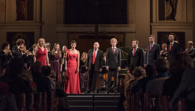Solomon's Knot closes Spitalfields Winter Festival with Bach, on 11 December. Photograph: James Berry