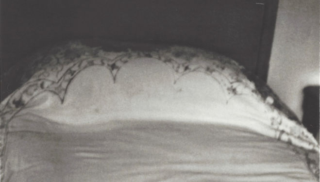 Patti Smith, Vanessa Bell’sBed, 2003, Gelatin silver print, edition of 10, 25.4 × 20.32 cm © Patti Smith. Courtesy the artist and Robert Miller Gallery