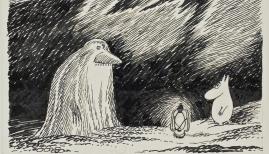 Tove Jansson, The Groke from 'Moomin Papa at Sea', 1965 Southbank Centre Nordic Matters Scandi Festival London