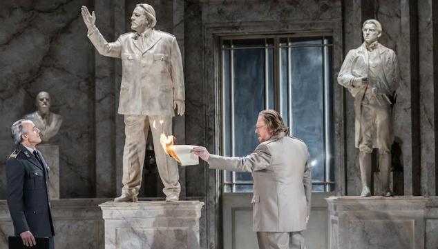 Timothy Robinson and Iain Paterson in The Winter's Tale at English National Opera. Photograph: Johan Persson