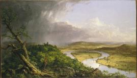 X9822 Thomas Cole View from Mount Holyoke, Massachusetts, after a Thunderstorm - The Oxbow, 1836 Oil on canvas 130.8 x 193 cm The Metropolitan Museum of Art, New York, Gift of Mrs Russell Sage (08.228) © The Metropolitan Museum of Art, New York