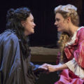 Emma Cunniffe as Queen Anne and Romola Garai as Sarah Churchill in Queen Anne. Photo by Marc Brenner