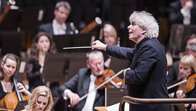 Sir Simon Rattle is leaving Berlin to conduct the London Symphony Orchestra. Photograph: Tristram Kenton
