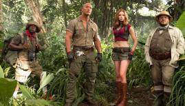 Dwayne Johnson and Jack Black star in Jumanji: Welcome to the Jungle