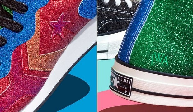 Glittery Chuck Taylors from the JW Anderson collaboration with Converse