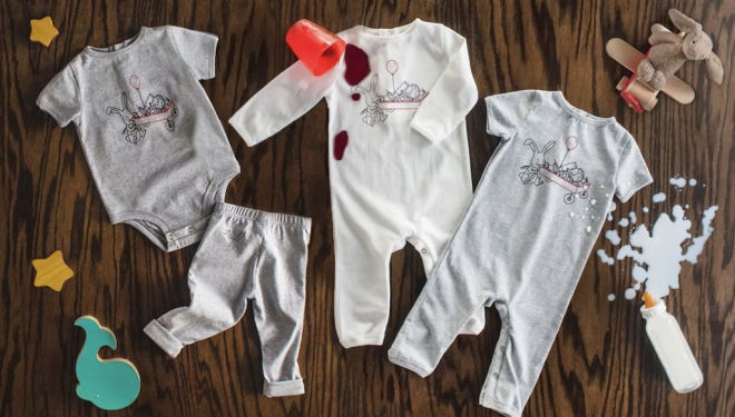 Thank you, science: stain-repellant baby clothes