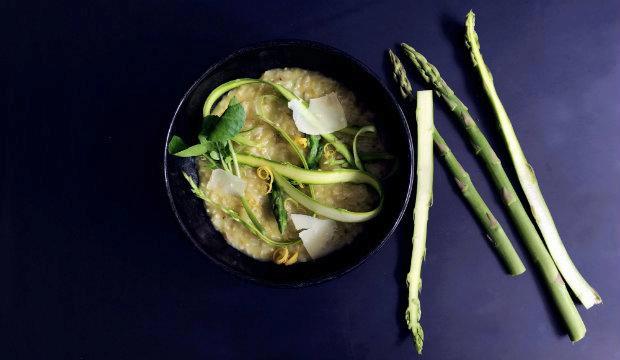 Embrace asparagus season with healthy risotto