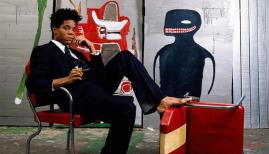 Portrait of the artist as a young man... Jean-Michel Basquiat. Photograph: Lizzie Himmel/AP/Brooklyn Museum