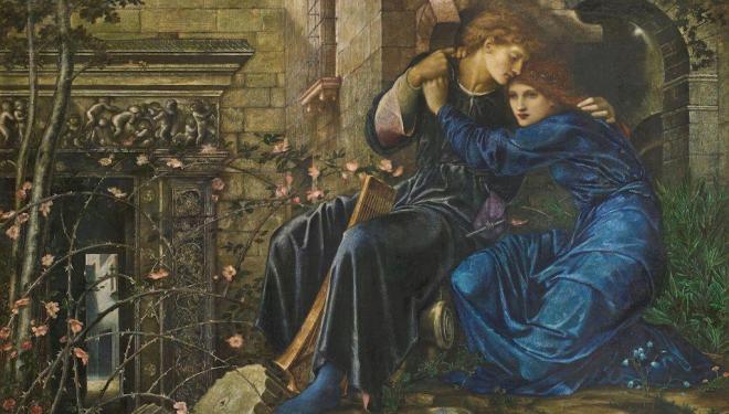 Sir Edward Coley Burne-Jones, Love Among the Ruins, 1870-1873, Private Collection