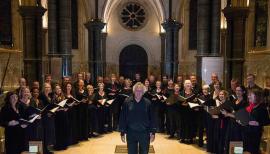The English Chamber Choir sings at the Temple Church. Photo: John Watson