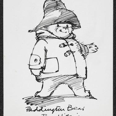 Sketch of Paddington Bear by Barry Wilkinson