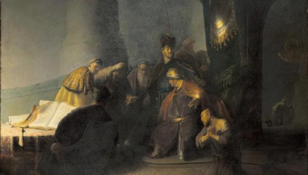 Rembrandt van Rijn (1606-1669), Judas Returning the Thirty Pieces of Silver,1629. © Private Collection, Photography courtesy of The National Gallery, London, 2016