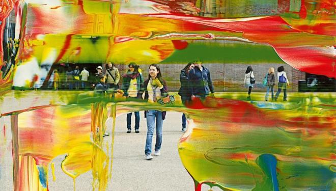 Gerhard Richter, MV. 94, 2011 Lacquer on colour photograph