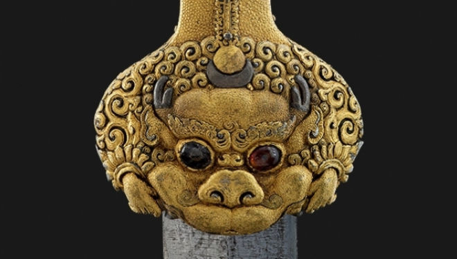 Detail from a Ming sword, part of the British Museum's exhibition devoted to the period