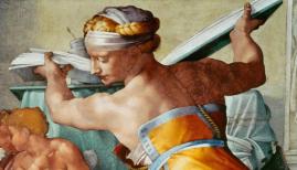 Michelangelo's Sistine Chapel: A Different View. Lybian Sybil