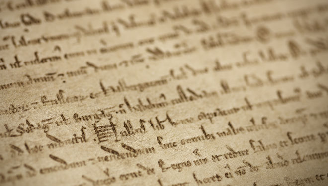 Magna Carta, 1215, courtesy of British Library