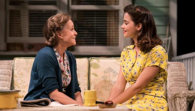 Sally Field (Kate Keller) and Jenna Coleman (Ann Deever) in All My Sons at The Old Vic. Photo by Johan Persson