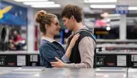 Lily James and Ansel Elgort in Baby Driver 