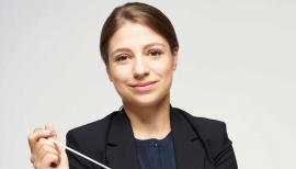 Ukrainian-born Dalia Stasevska gives her first Barbican concert as the new principal guest conductor of the BBCSO on 26 Oct. Photo: Jarmo Katila