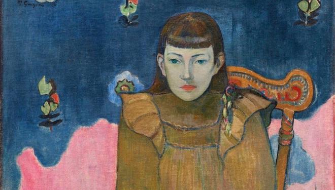  Paul Paul Gauguin, Portrait of a Young Woman, Vaïte (Jeanne) Goupil, (1896)