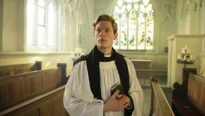 James Norton plays a crime-solving vicar in The Grantchester Mysteries