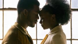 Stephan James and KiKi Layne in If Beale Street Could Talk