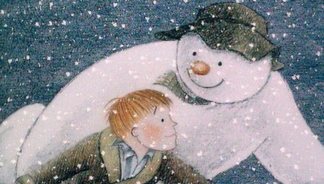 The Snowman is screened with live orchestral music on 21 Dec at Cadogan Hall. Artwork: Snowman Enterprises Ltd