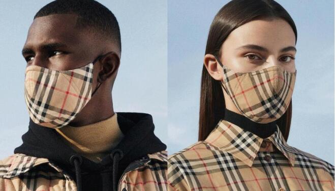 Luxury designer face masks, on sale now: Burberry