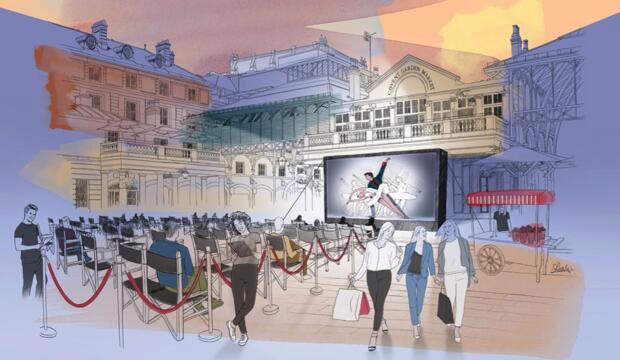 There's a free open-air cinema in Covent Garden