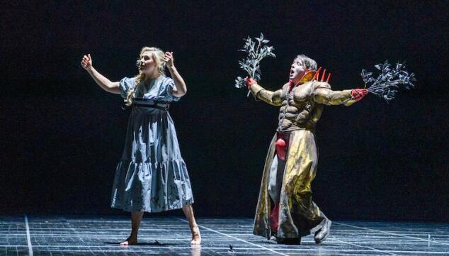Apollo pursues Daphne in Handel's chamber opera. Photo: Tristram Kenton